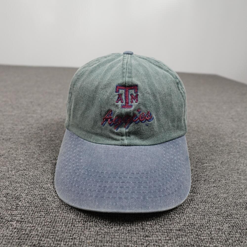 Vintage Texas A&M Aggies Hat Cap Strap Back One Size Green NCAA Cobra Caps